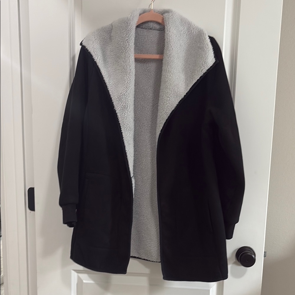 Black and Gray Women's Jacket